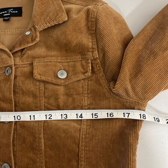 Love Tree Brown Corduroy Jacket Size Medium Juniors - Picture 7 of 9